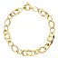 Pulsera hueca troquelada en oro amarillo de 18k - Diseño Sofisticado y Ligero